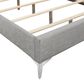 New Heritage Design Huxley Queen Upholstered Bed in Gray, , large