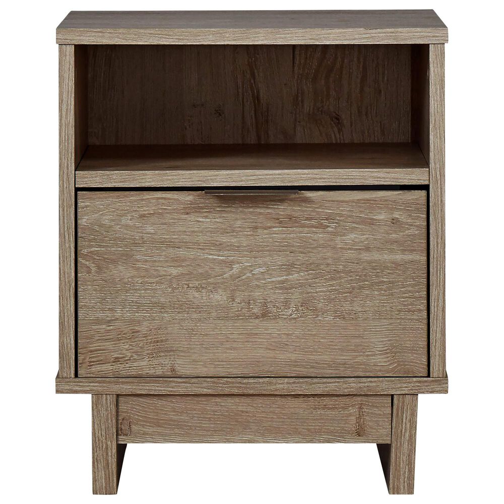 Ashley Oliah 1-Drawer Nightstand in Natural, , large