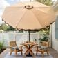 HOMLUX 10" Patio Umbrella in Khaki, , large