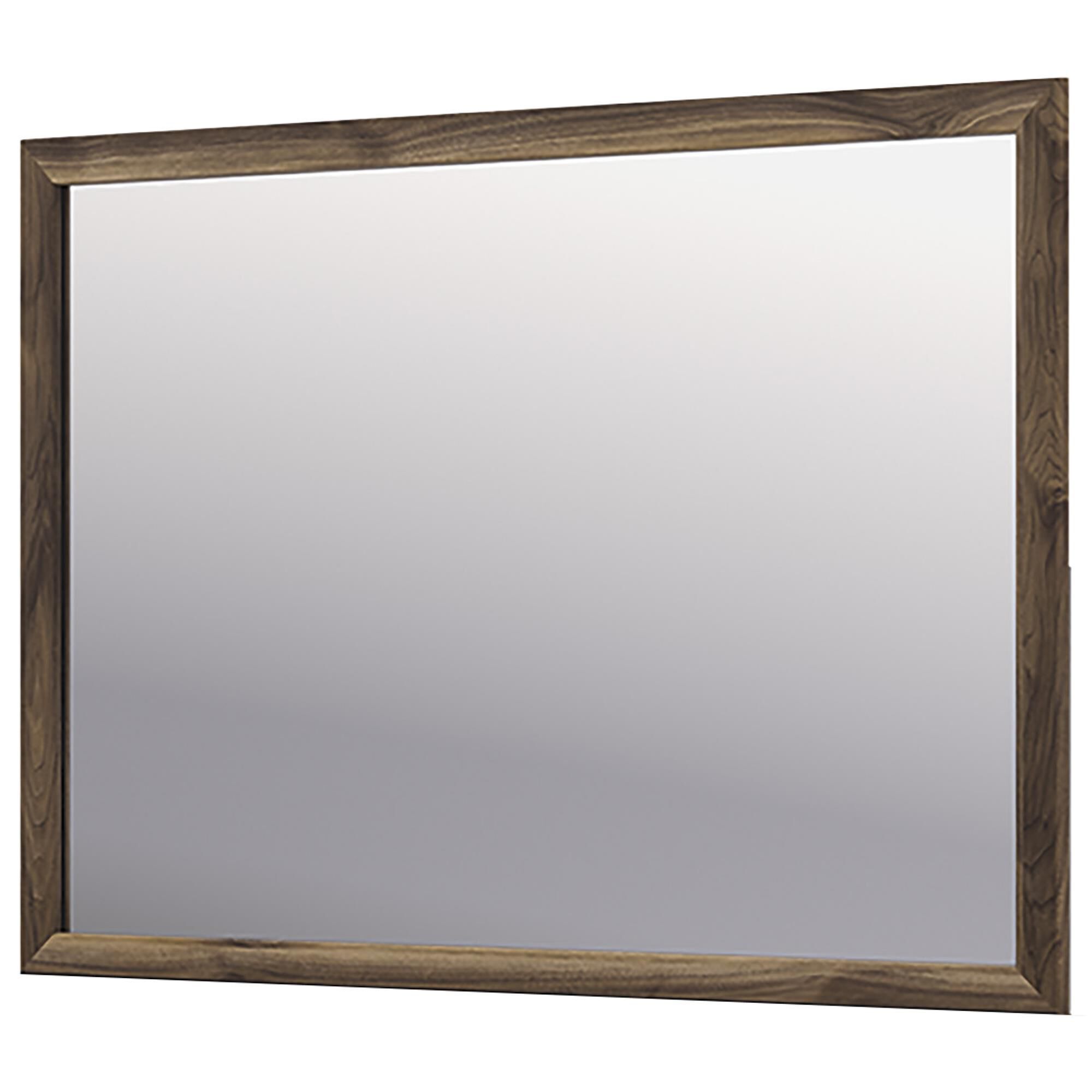 Ashley Chirason Dresser Mirror in Warm Natural Brown