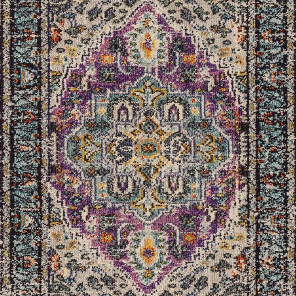 Safavieh Monaco MNC251L-212 2&#39;2&quot; x 12&#39; Violet/Light Blue Runner, , large