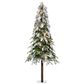 The Gerson Company 6" Snowy Downswept Alpine Tree in Green, , large