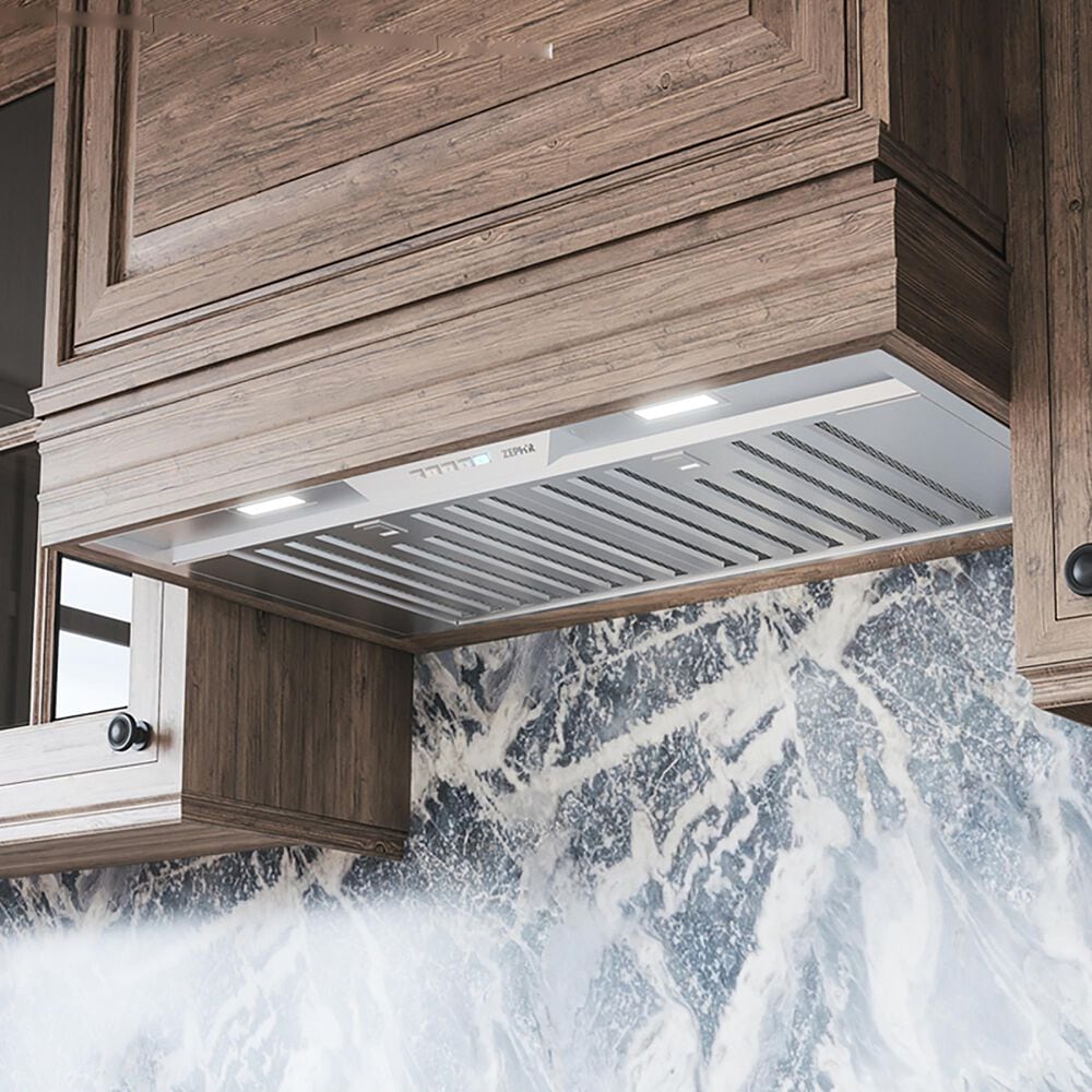 Zephyr Monsoon Mini II 36" Range Hood Insert with Blower in Stainless Steel, , large