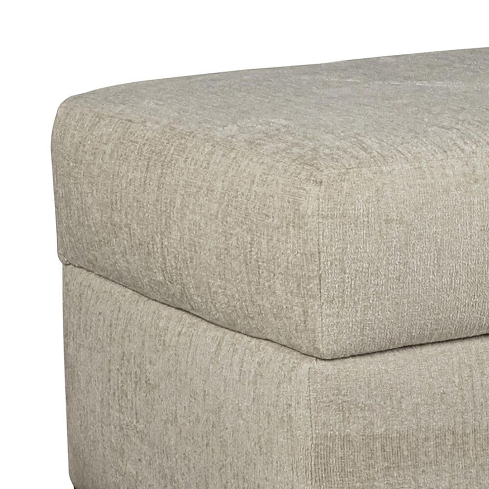 Northwestern Willet Storage Ottoman in Stone, , large