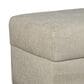 Northwestern Willet Storage Ottoman in Stone, , large