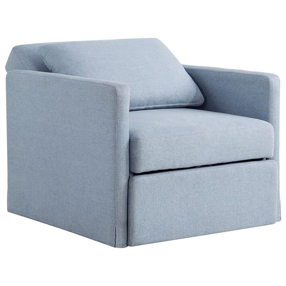 Lifestyle Solutions Blair Convertible Chair in Blue, , large