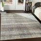 Surya Presidential PDT-2309 5" x 8" Charcoal, Ivory and Blue Area Rug, , large
