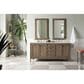 James Martin Vanities Chicago 72" Double Bathroom Vanity in Whitewashed Walnut with 3 cm Eternal Jasmine Pearl Quartz Top and Rectangular Sinks, , large