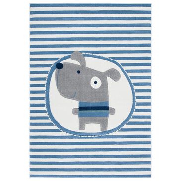 Safavieh Carousel CRK126 3"3" x 5"3" Ivory and Blue Kids  Area Rug, , large