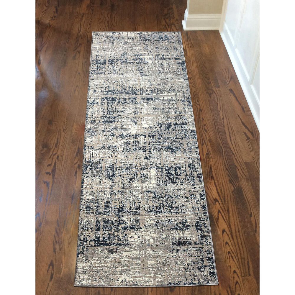 Radici USA Livigno Transitional 2&#39;2&quot; x 7&#39;7&quot; Blue Area Rug, , large