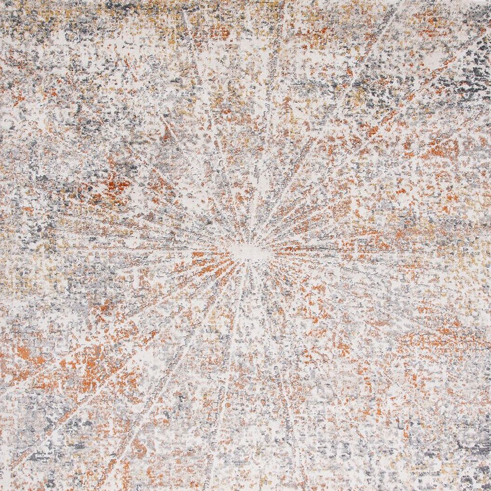 Safavieh Aston ASN728 6&#39;7&quot; Round Ivory and Grey Area Rug, , large