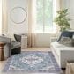 Nourison Grand Washables 5"3" x 7"3" Teal and Blue Area Rug, , large