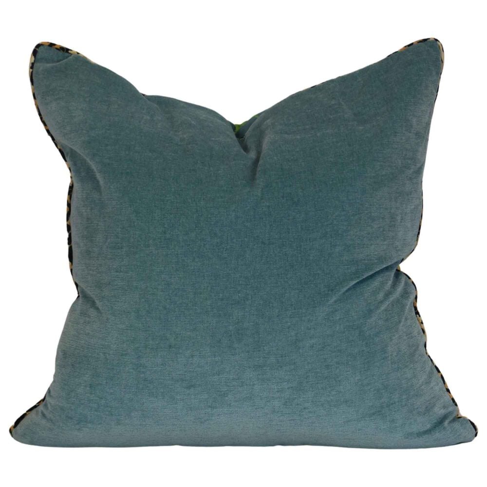 Flair Industries 24&quot; Square Throw Pillow in Blue, , large