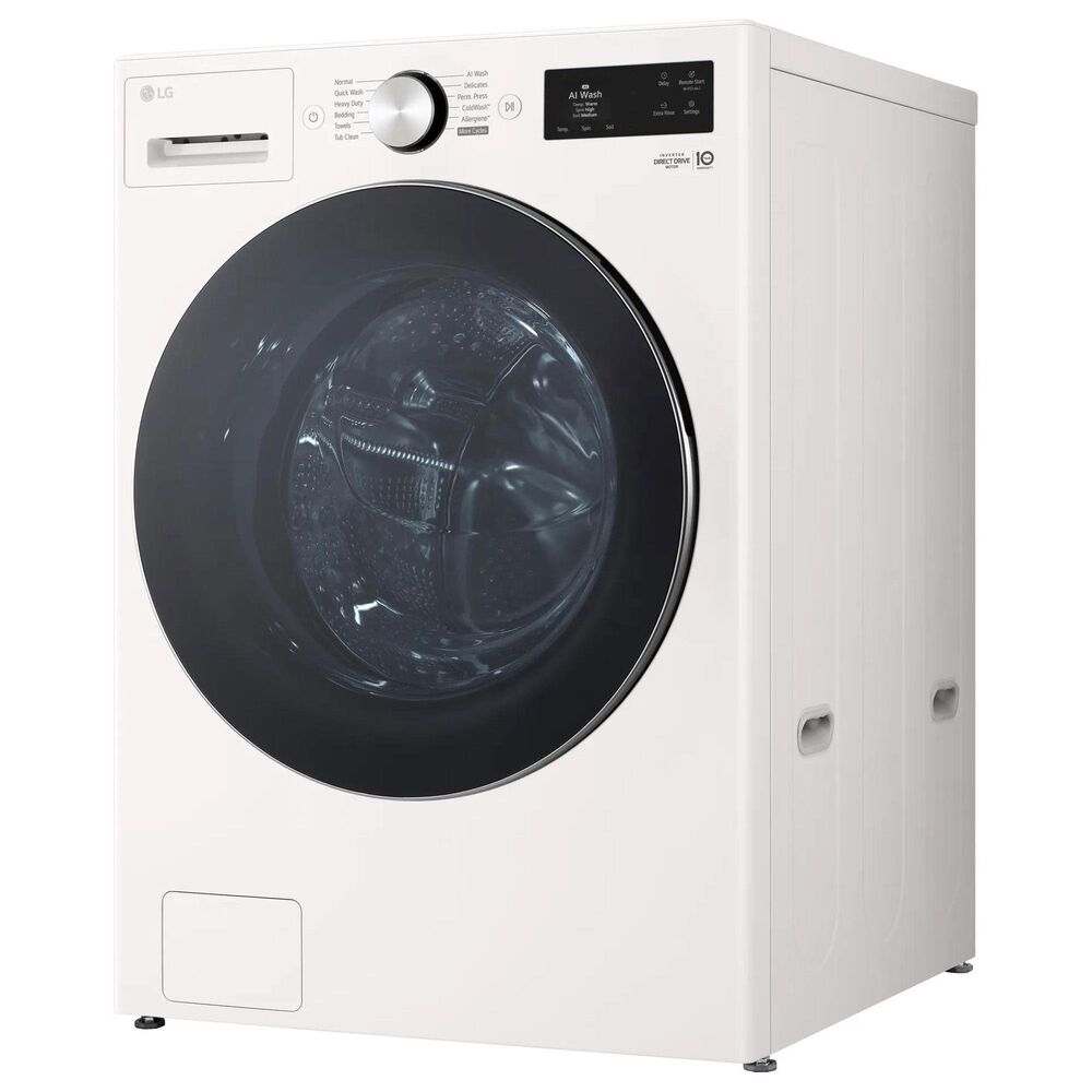 LG 5 Cu. Ft. Smart Front Load Washer and 7.4 Cu. Ft. Electric Dryer Laundry Pair in Alpine White, , large