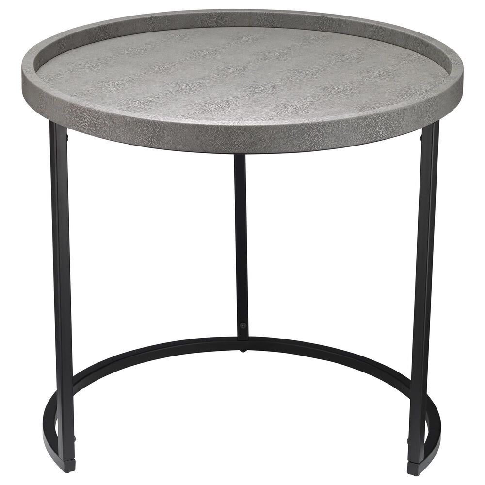 Splendor Living Maddox Nesting Table in Grey and Black &#40;Set of 3&#41;, , large