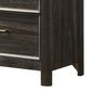 Crown Mark Ethel 2-Drawer Nightstand in Brown, , large
