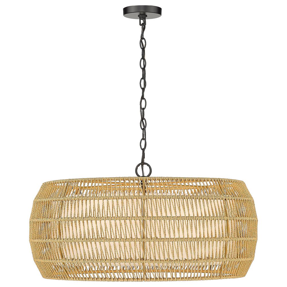 Golden Lighting Everly 6-Light Chandelier in Matte Black, , large