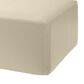 Jaxx Fairlie Faux Leather Ottoman in Natural Beige, , large