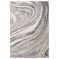 Surya Tuscany TUS-2315 6"7" x 9"6" Cream, Khaki, Gray, Charcoal and Blue Area Rug, , large