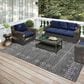 Dalyn Rug Company Sedona Southwestern 5" x 7"6" Charcoal Indoor/Outdoor Area Performance Rug, , large