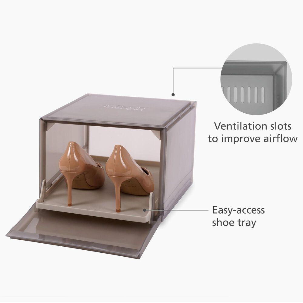 Joseph Joseph ShoeCase 2-Pack Shoe Storage Box in Grey, , large