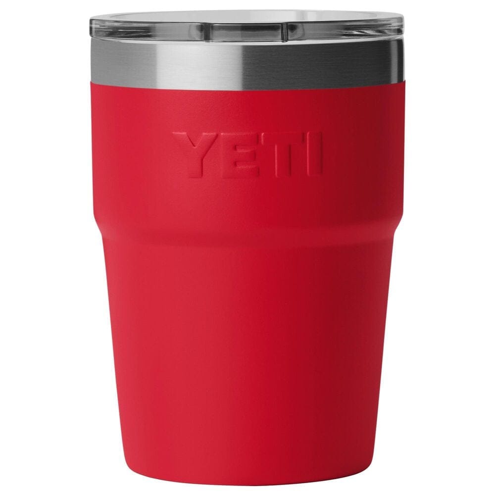 YETI Rambler 16 Oz Stackable Cup with MagSlider Lid in Red and Badge, , large