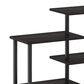 HOMLUX Turn-N-Tube 5-Tier Accent Display Rack in Espresso and Black, , large