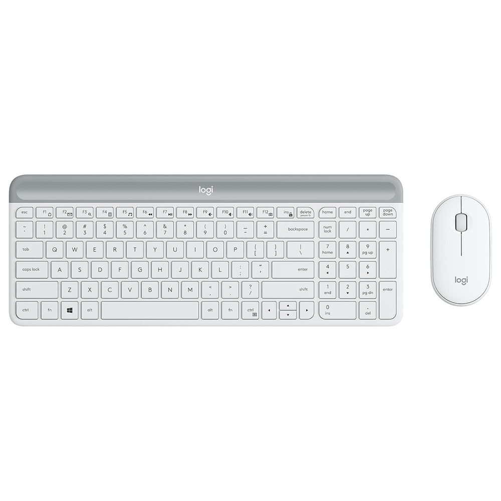 Logitech MK470 Slim Wireless Keyboard and Mouse Combo in Off-White, , large