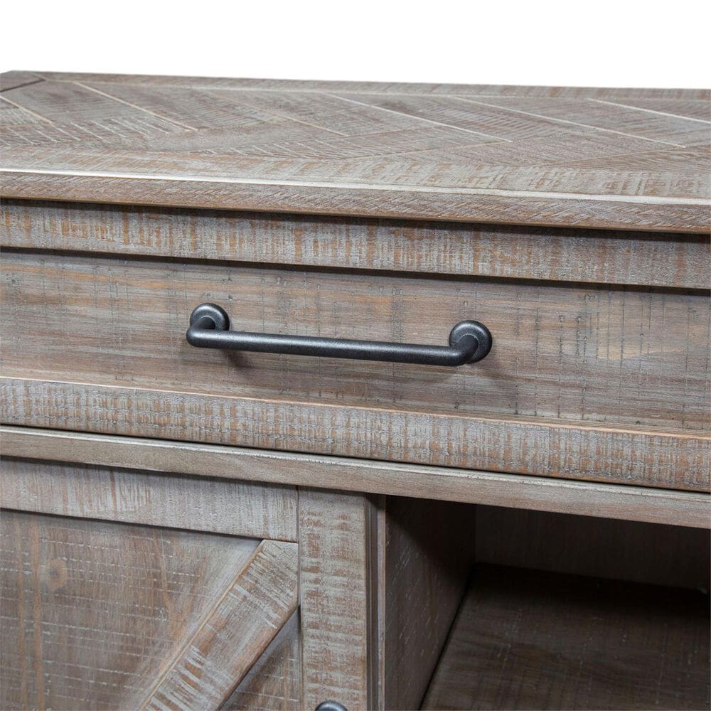 Belle Furnishings Parkland Falls Sofa Table in Weathered Taupe, , large