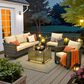 HOMLUX 4-Piece Outdoor Sofa Set in Beige, , large
