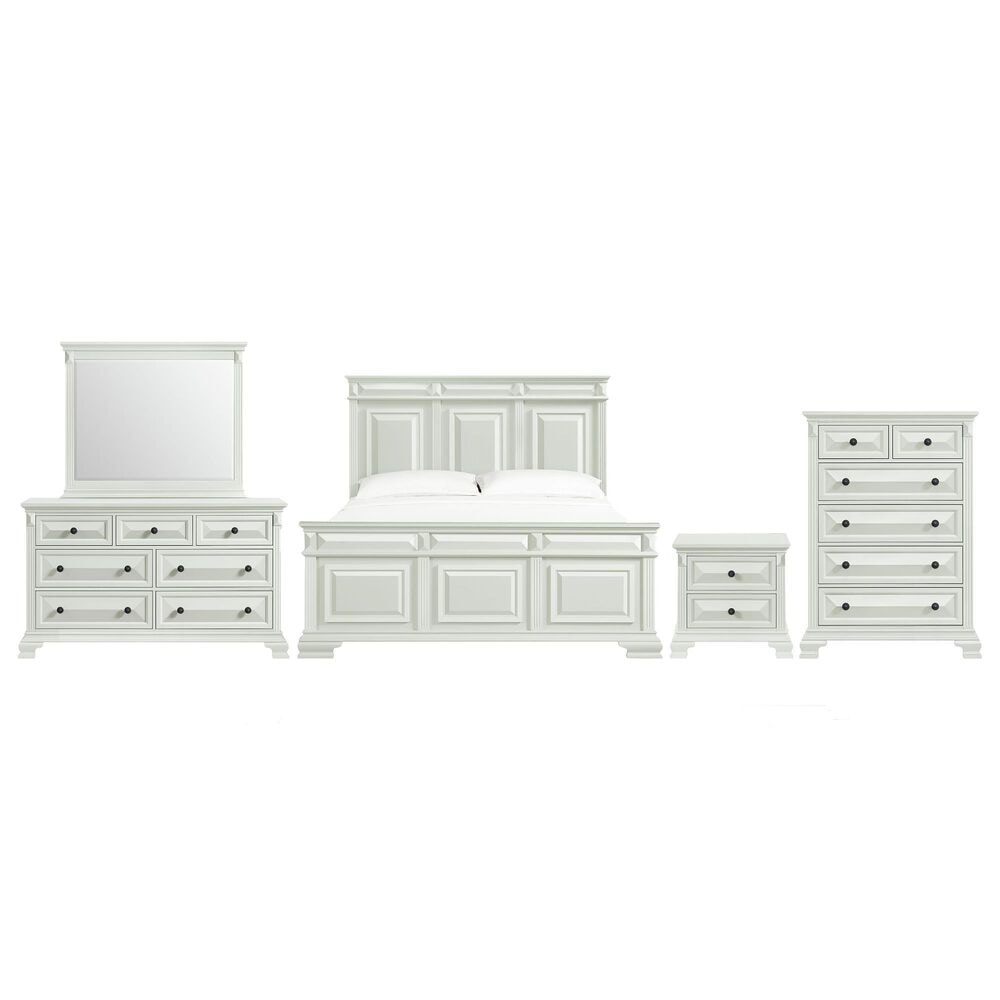 Mayberry Hill Bridgestone 5-Piece Queen Bedroom Set in Antique White, , large
