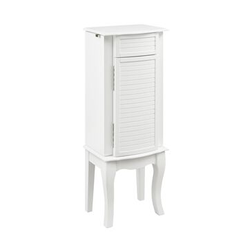 Linden Boulevard White Jewelry Armoire, , large