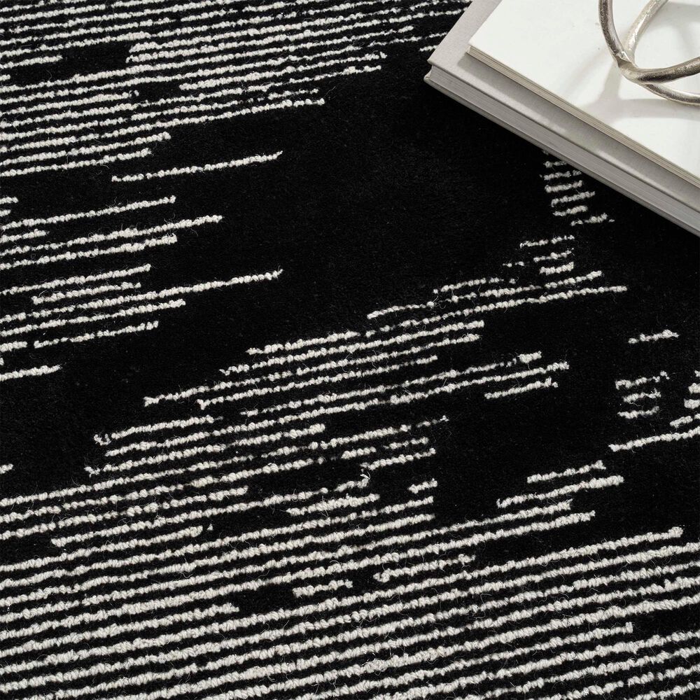 Nourison Ma30 Star 7&#39;9&quot; x 9&#39;9&quot; Black and Ivory Area Rug, , large
