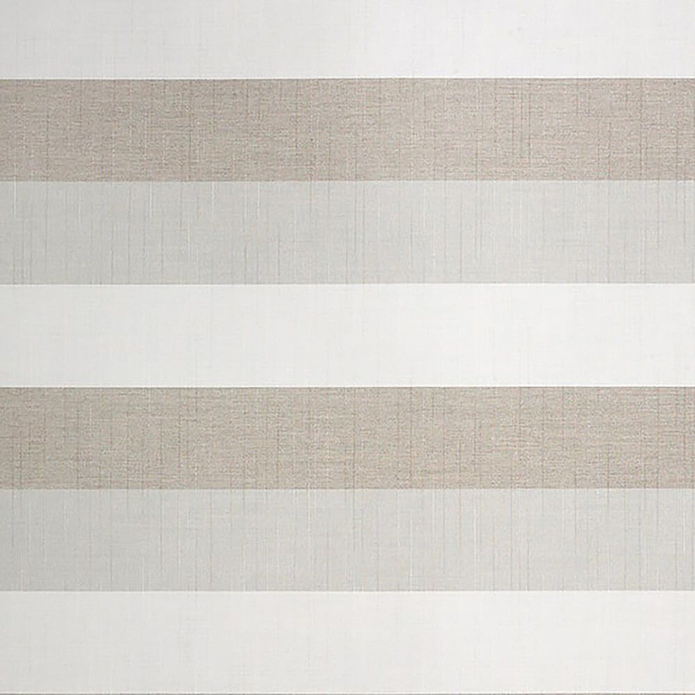 Garden Party Market 9' Octagon Push Button Tilt Umbrella with Bronze Base in Direction Linen Stripe, , large