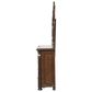 New Heritage Design Bella Note 5-Piece King Sleigh Bedroom Set in Mahogany Brown and Antique Gold, , large
