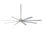 Minka-Aire Xtreme H2O 84" Indoor/Outdoor Ceiling Fan in Brushed Nickel Wet, , large