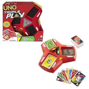 UNO Triple Play Card Game, , large