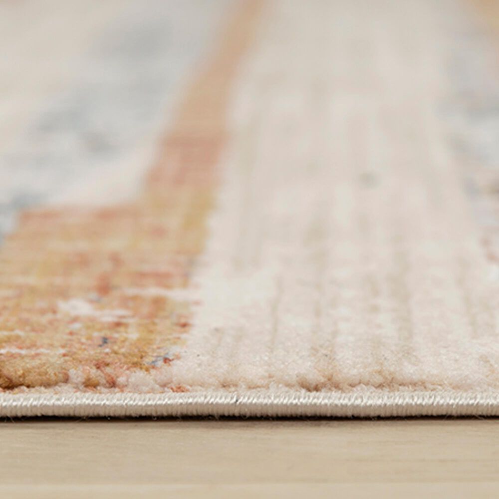 RIZZY Iconic ICO763 5&#39;3&quot; x 7&#39;9&quot; Neutral, Red and Blue Area Rug, , large