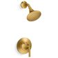Kohler Tone Rite-Temp Shower Trim Kit in Vibrant Brushed Moderne Brass, , large