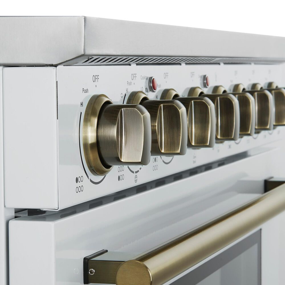 Forno Paolo 36" Freestanding Electric Range in White, , large