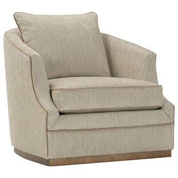 Rowe Furniture Emmerson Swivel Chair in Straw and Nugget, , large