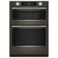 KitchenAid 2-Piece Kitchen Package with Black Ore 30" Smart Combination Wall Oven and Stainless Steel 30" Gas Cooktop, , large