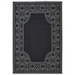 Oriental Weavers Marina 1247K 5"3" x 7"6" Black and Ivory Area Rug, , large