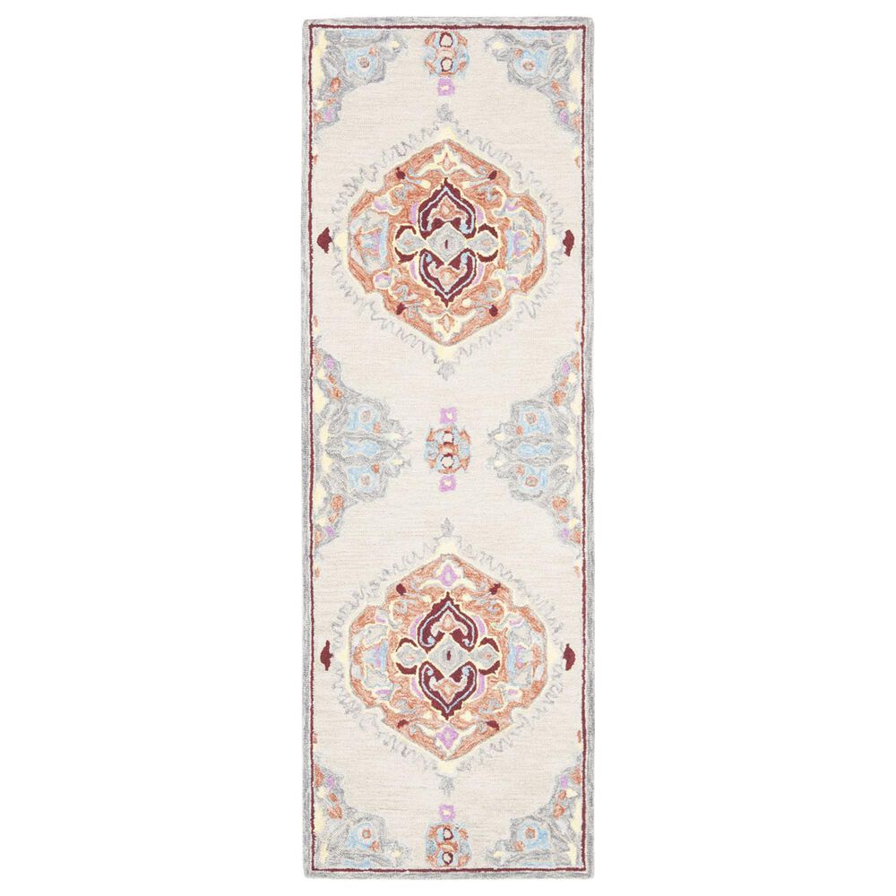 Safavieh Micro-Loop 2"3" x 7" Beige and Orange Runner, , large