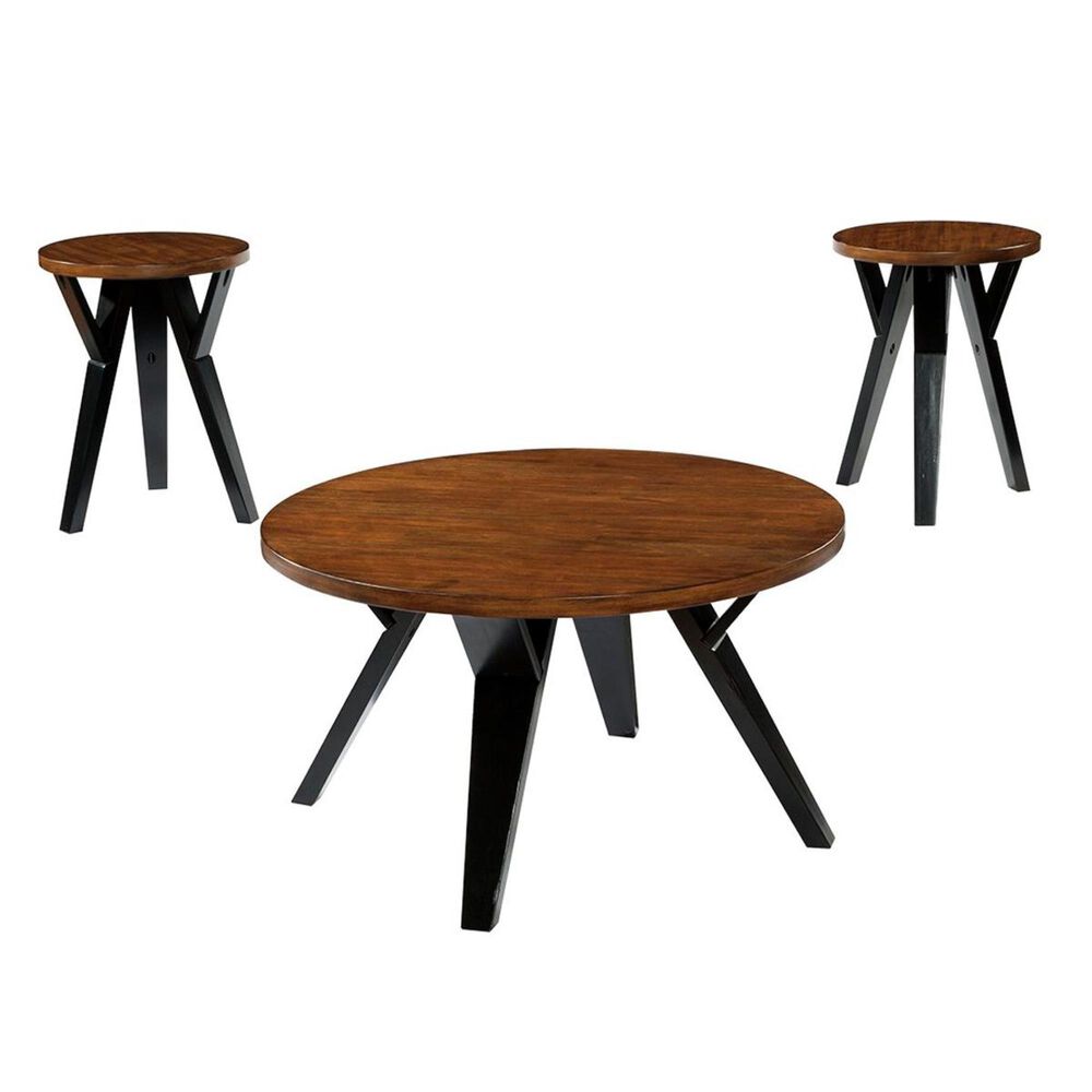 Signature Design by Ashley Ingel 3-Piece Occasional Table Set in Two Tone Brown, , large