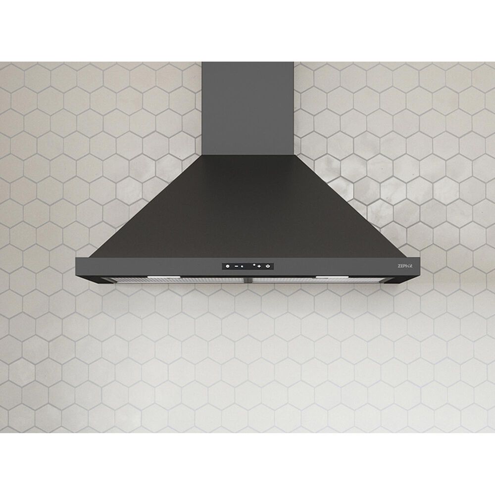 Zephyr Core Series Ombra 30&quot; Wall Mount Convertible Range Hood with Blower in Black Stainless, , large