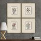 Paragon 18" x 20" Floral Sketch Wall Art in Blue (Set of 4), , large