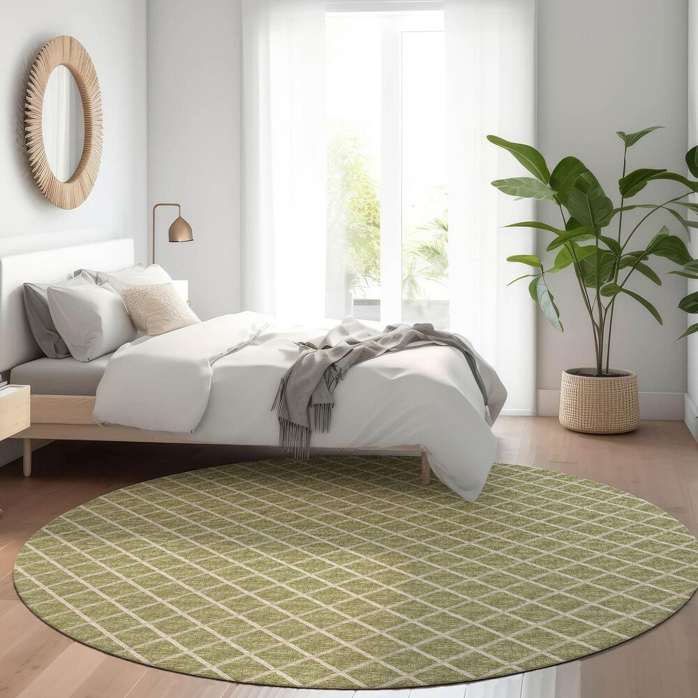 Dalyn Rug Company York 10&#39; Round Aloe Indoor/Outdoor Area Rug, , large