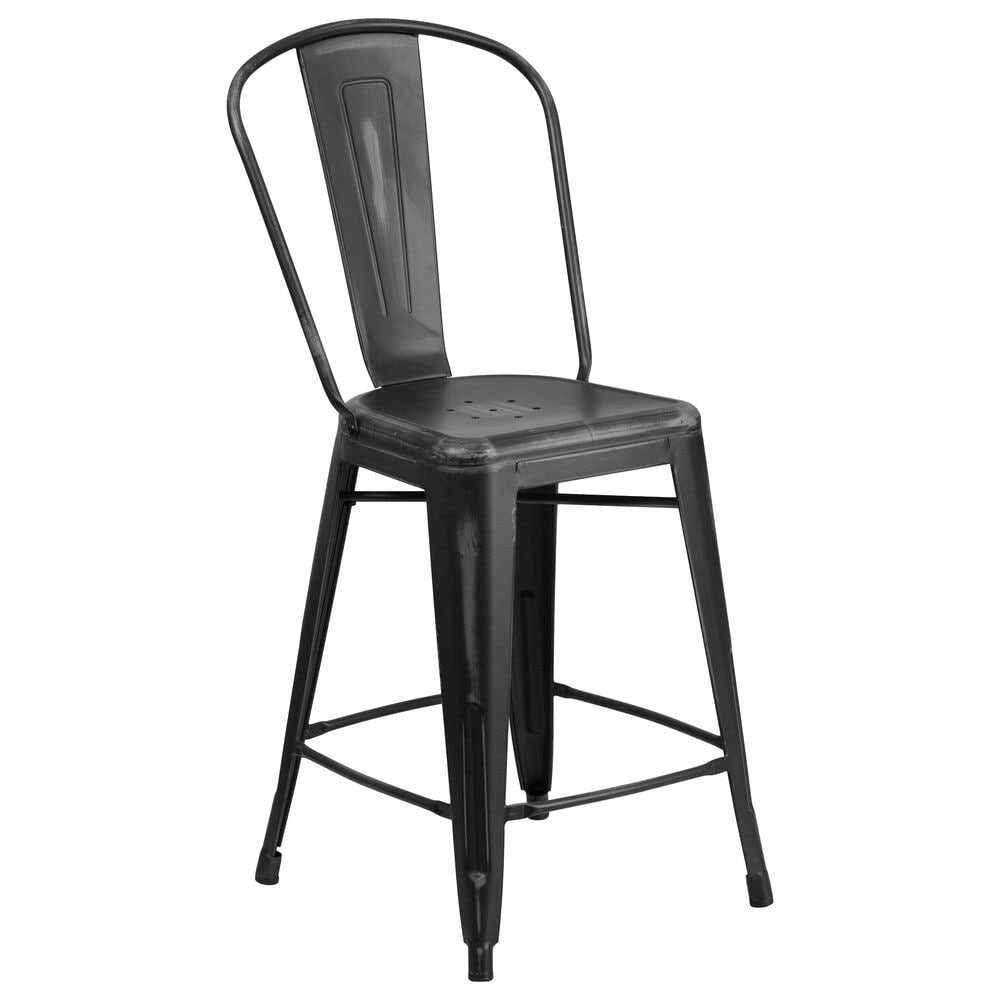 Flash Furniture 24" Counter Stool in Black, , large