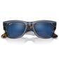Ray-Ban Mega Wayfarer Sunglass with Blue Lenses in Polished Transparent Dark Blue, , large